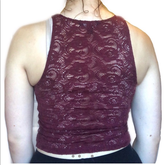 American eagle red lace tank top - Picture 3 of 4